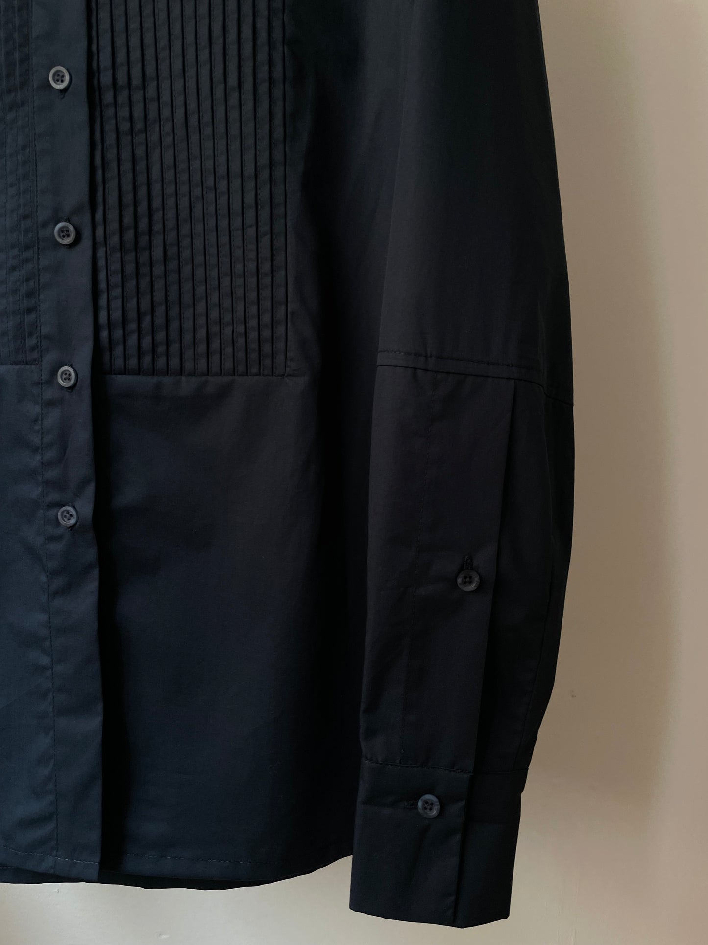 STAND-UP COLLAR POPLIN SHIRT